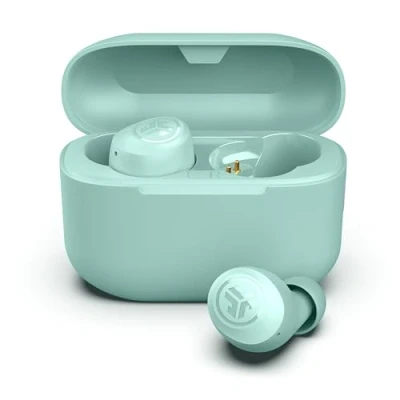 Abbildung von JLab Go Air Pop+ In Ear Kopfhörer kabellos Bluetooth, True Wireless Kopfhörer, 35+ Std Headphones, kabellose Ohrhörer, Earbuds mit Mikrofon, USB C Ladebox, Dual Connect, EQ3 Sound, Minzgrün