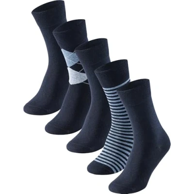 Abbildung von Schiesser 5 PACK Socken, Herren, Größe: 39 42, Nachtblau