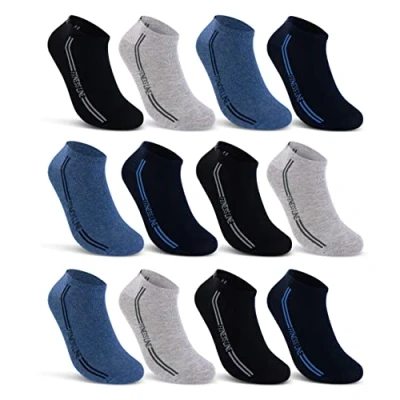 Abbildung von 8 12 20 Paar Sneaker Socken Herren Sport Baumwolle Atmungsaktiv 16777 WP (39 42 Paar)