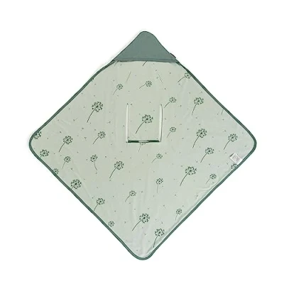 Abbildung von Zamboo Baby Einschlagdecke für Babyschale dünne Sommer Babydecke aus 100% Baumwolle, 80x80 cm, ÖKOTEX Standard 100 geprüft Mint Grün