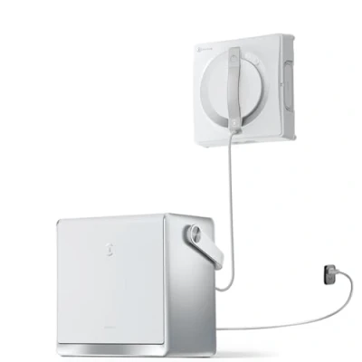 Abbildung von ECOVACS WINBOT W2 PRO Omni Fensterputzroboter mit 6 in 1 Multifunktionsstation, Aufladen im Betrieb, 3 Düsen Sprühkopf, 12 Stufen Schutz, Win SLAM 4.0 Pfadplanung, Weiß