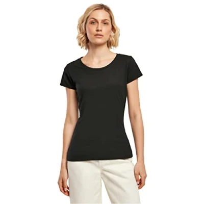 Abbildung von Build Your Brand Damen BB012 Ladies Basic Tee T Shirt, Black, 4XL