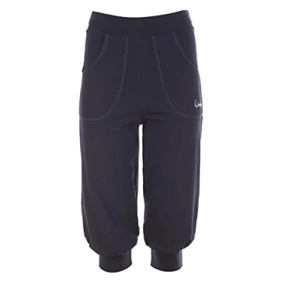 Abbildung von Winshape Damen Luftig legere 3/4 high Waist Trainingshose Wbe12 Trainingshose, Night Blue, S EU