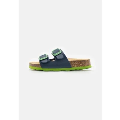 Abbildung von Superfit Fussbettpantoffel Sandals Pantolette flach für Kinder, Größe: 29, Blau/grün Schuhe