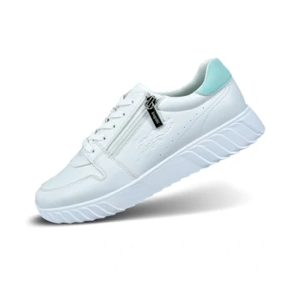 Abbildung von bugatti Sneaker low, Damen, Größe: 37, White/light green Schuhe