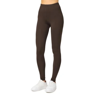Abbildung von Merry Style Damen Lange Leggings aus Viskose MS10 143 (Braun, L)