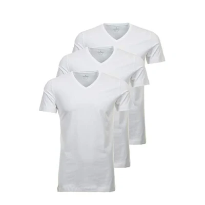 Abbildung von RAGMAN Herren T Shirt 3er Pack V Neck Body Fit, Weiss, XXL