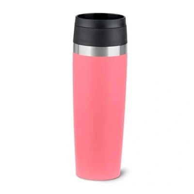 Abbildung von EMSA N2023950 Travel Mug Classic 0,5 Liter, neuer Komfort Schraubverschluss, Pulverbeschichtung, Edelstahl, 6h heiß und 12h kalt, 100% dicht, 360 Trinköffnung, pink