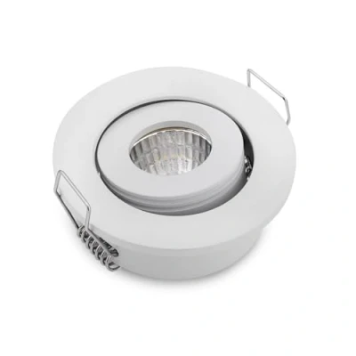 Abbildung von JOYINLED 10er Pack 3 W COB Mini Einbaustrahler Warmweiß Kleiner Ausschnitt Lochgröße 4 4,5 cm mit LED Treiber, Schwenkstrahler für DIY Vitrinenbeleuchtung Zuhause, 3000K