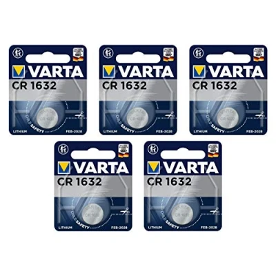 Abbildung von VARTA Batterien Knopfzelle CR1632, 1 Stück, Lithium Coin, 3V, kindersichere Verpackung, für elektronische Kleingeräte Autoschlüssel, Fernbedienungen, Waagen