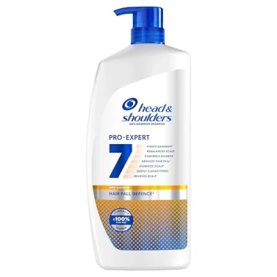 Abbildung von Head &amp; Shoulders PRO EXPERT 7 Anti Haarverlust Schuppen Shampoo Angereichert Mit Koffein 800ml Pumpe. Bekämpft Kopfhautprobleme, Kopfhautschutz