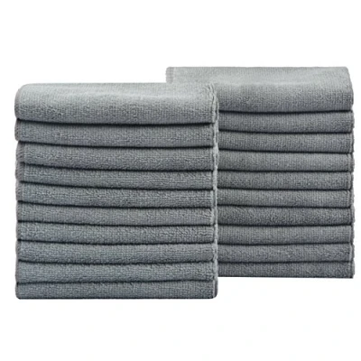 Abbildung von KinHwa Mikrofasertücher Putzlappen Küche Reinigungstücher Putztücher Spüllappen Waschbar Microfaser Putztuch Umweltfreundlich und Fusselfrei Geschirrtücher Mehrzweck 30cm x 20 Stück Grau