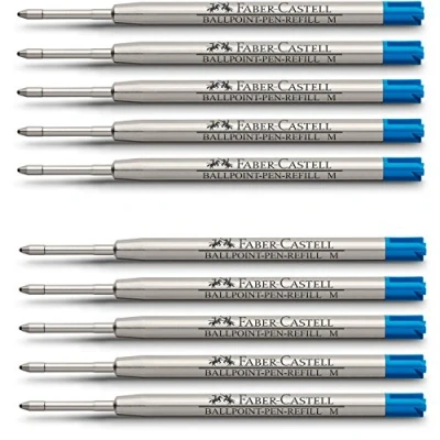 Abbildung von Faber Castell 148741 Kugelschreibermine M, blau 10er Packung