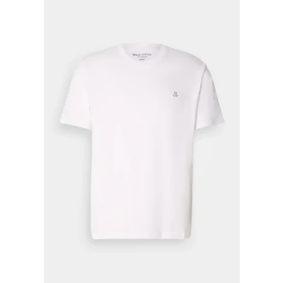 Abbildung von Marc O&#039;Polo Short Sleeve LOGO Tshirt basic, Herren, Größe: Small, White