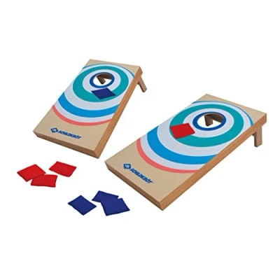 Abbildung von Schildkröt Cornhole Set, Bean Bag Set aus FSC zertifiziertem MDF Holz, Komplettset mit 2 Boards (je 52 x 30 14cm) und 8 Sandsäckchen, Wurfspiel für Indoor Outdoor, 970317