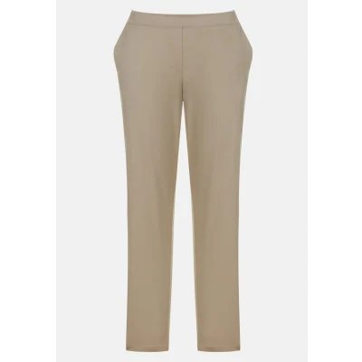 Abbildung von Ulla Popken Stoffhose, Damen, Größe: 46, Mildes taupe