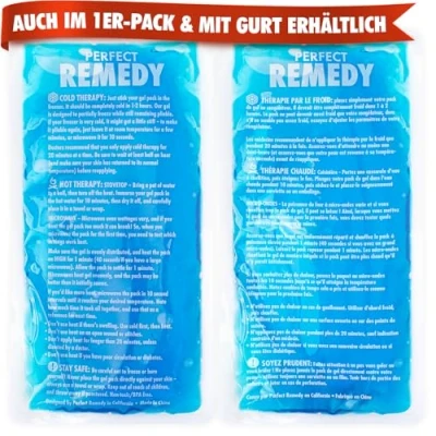 Abbildung von Perfect Remedy Kühlpads für Verletzungen, Wiederverwendbarer Kühlpack &amp; Wärme Kompressen, Kühlpad Schmerzlinderung, Kühlakku Gel Knie, Rücken, Hals, Knöchel [2 Stück, Regulär, Blau]