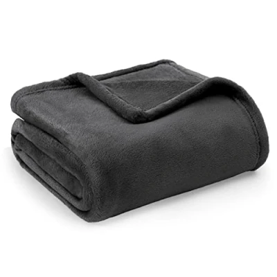Abbildung von BEDSURE Kuscheldecke Flauschig Decke Fleecedecke Wohndecke Warm Winter Weich, Sofadecke XL, Couch Blanket, Wohn &amp; Kuscheldecken 150x200cm, Sofa überwurfdecke Dunkelgrau
