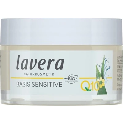 Abbildung von lavera Feuchtigkeitscreme Q10 ∙ Reduziert Falten Spendet Feuchtigkeit Anti Aging Tagescreme Tagespflege vegan ✔ Bio Naturkosmetik Natural Kosmetik Gesichtscreme 1er Pack (1x50ml)