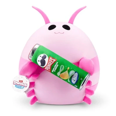 Abbildung von Snackles 77606B, Pink Shrimp (Pringles, Sour Cream &amp; Onion), Series 2, großes Plüschspielzeug, Large (40 cm)