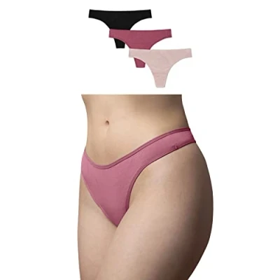 Abbildung von Snocks Tanga 3er Set Gr. M I Sexy Damen Tangas mit Baumwollanteil Underwear Women Hot Unterwäsche Slip Angenehme Passform für jeden Körpertyp Mix 2