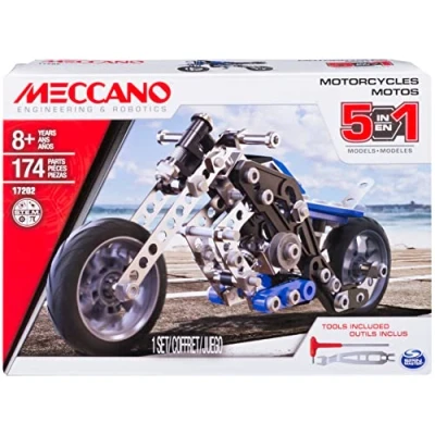 Abbildung von MECCANO 6036044 Spielzeug 5 Model Motorcycle Set, 174 Pezzi