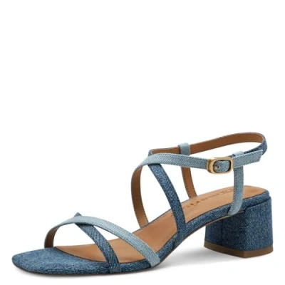 Abbildung von Tamaris Riemensandalette, Damen, Größe: 36, Denim comb Schuhe