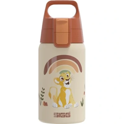 Abbildung von SIGG Edelstahl Trinkflasche Kinder Shield One Disney Lion King Für Kohlensäurehaltige Getränke Geeignet Auslaufsicher Federleicht BPA frei Sport &amp; Schule White 0,5L