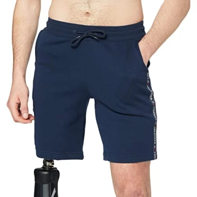 Abbildung von Tommy Hilfiger Herren Sweatshorts Kurz, Blau (Navy Blazer), M