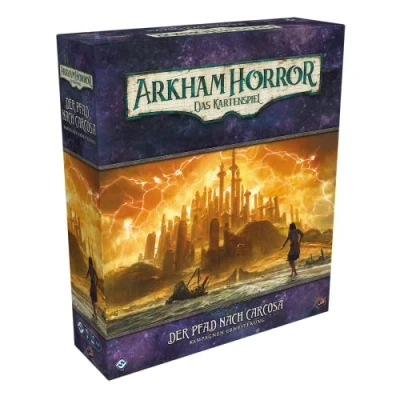 Abbildung von Fantasy Flight Games, Arkham Horror: LCG Der Pfad nach Carcosa, Kampagnen Erweiterung, Expertenspiel, Kartenspiel, 1 4 Spieler, Ab 14+ Jahren, 45+ Minuten, Deutsch