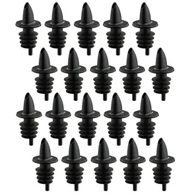 Abbildung von Westmark 20 Spirituosen /Essig /Öl Ausgießer für Flaschen, Dosierer mit Luftröhrchen, Kunststoffkorken, Jet Pour, Schwarz, 411022E3
