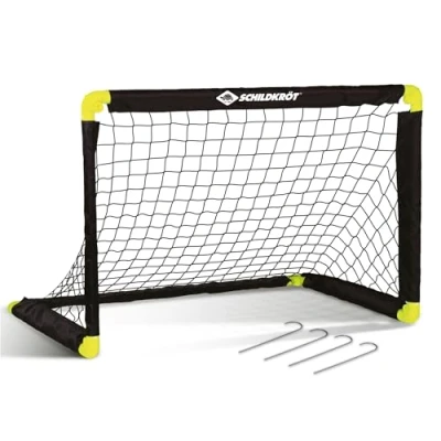 Abbildung von Schildkröt® folding soccer Goal, foldable goal with innovative technology, made of plastic, 90 x 60 cm, free standing for indoor and outdoor use, including 4 earth hooks, 970987