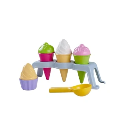 Abbildung von SIMBA 107104717 Eisständer, Sandkastenspielzeug, Sandspielzeug, 10 Teile, 29cm