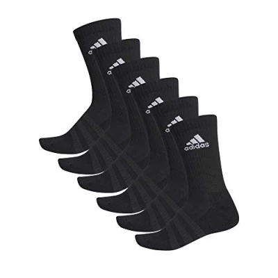 Abbildung von adidas 6 Paar Cushion Crew Socken, Top:White/White/White/White Bottom:White/White, S
