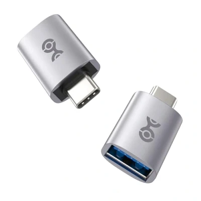 Abbildung von Cable Matters 2 Pack, 10Gbps USB C Male to A Female Adapter