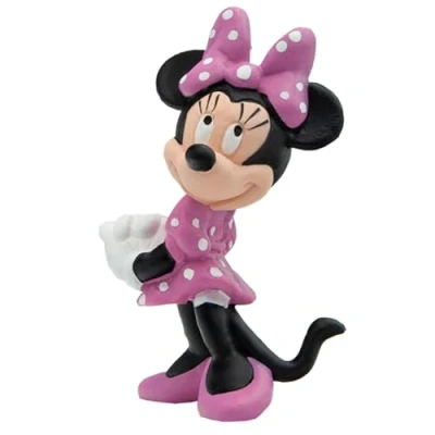 Abbildung von Bullyland 15349 Spielfigur Walt Disney Minnie Mouse, ca. 6,9 cm, detailgetreu, ideal als kleines Geschenk für Kinder ab 3 Jahren