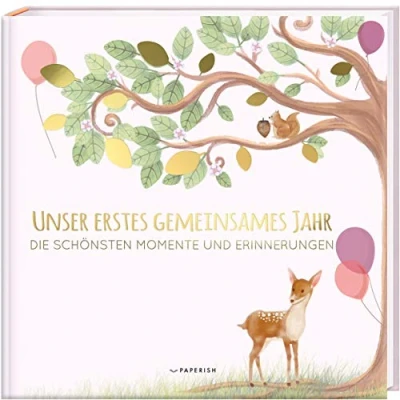 Abbildung von Babyalbum UNSER ERSTES GEMEINSAMES JAHR (rosé): Die schönsten Momente und Erinnerungen Erinnerungsalbum zur Geburt, Baby Geschenk, Fotoalbum ... Geburt (Babybuch zum Eintragen)