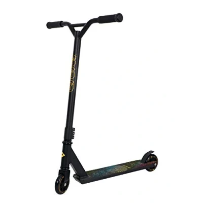Abbildung von Schildkröt Stunt Scooter 360, Stuntscooter aus Aluminium, wertiges Einstiegsmodell für die ersten Tricks und Stunts, 100mm PU Räder, Design: Space, 510471