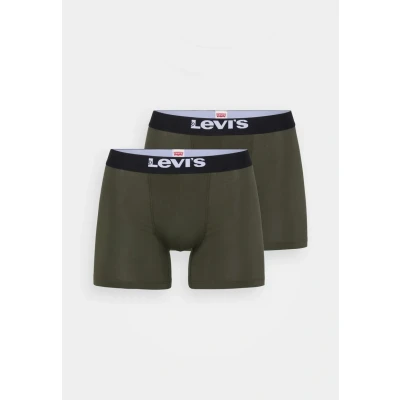 Abbildung von Levi&#039;s MEN Solid Basic Organic 2 PACK Panties, Herren, Größe: Small, Khaki