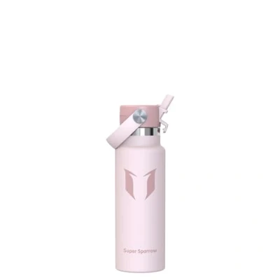 Abbildung von Super Sparrow Edelstahl Trinkflasche Kinder Ultraleicht Thermobecher 350ml Standardmund Stroh Deckel BPA Frei Thermoskanne, Thermosflasche für Sport, Travel, Schule, Outdoor, Büro