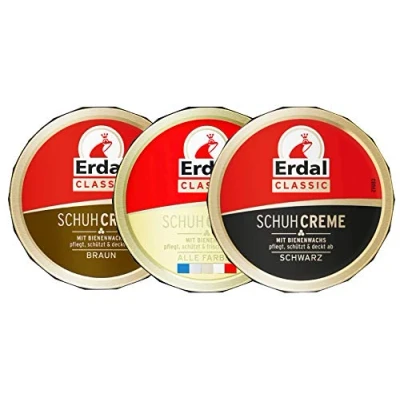 Abbildung von Erdal Schuhcreme Classic, Farben: Schwarz, Alle Farben, Braun, 3x75 ml, 3er Pack Vorteilspack