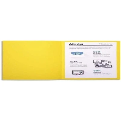 Abbildung von Exacompta 410005E Packung (mit 100 Aktendeckeln Forever, aus Recycling Karton 250 g, DIN A4, 21 x 29,7 cm) kanariengelb