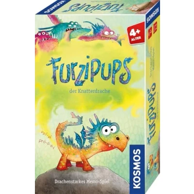 Abbildung von KOSMOS 712730 Furzipups der Knatterdrache Spiel, Lustiges Memo Spiel mit Furzipups, fördert spielerisch Konzentration und Merkfähigkeit, Kinderspiel für 2 4 Kinder ab Jahre