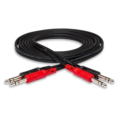 Abbildung von Hosa CSS 202, Stereo Interconnect, Dual 1/4 in TRS to Same, 2 m