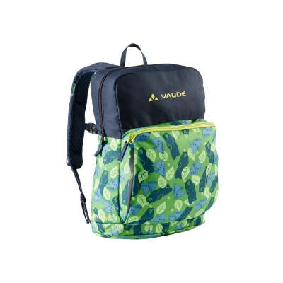 Abbildung von VAUDE Kinderrucksack Minnie für Jungen &amp; Mädchen, komfortabler Wanderrucksack Kinder 10 L in Grün/Blau, Wetterfester Schulrucksack mit viel Stauraum reflektierende Elemente, Parrot Green/Eclipse