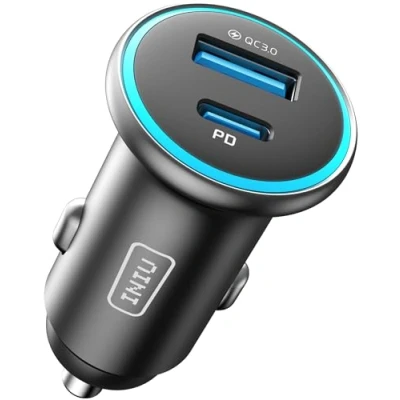 Abbildung von INIU 66W Zigarettenanzünder USB C, 12V Adapter Auto [36W PD &amp; 30W QC3.0] Kfz Ladegerät, Super Schnellladung Handy Car Charger Verteiler Steckdose für iPhone 16 15 14 13 iPad Samsung Galaxy S24 S23
