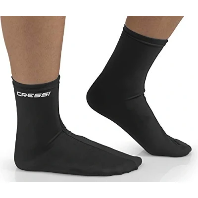Abbildung von Cressi Fins Socks Black Socken für Menschen, die in ihren Flossen leben und perfekte Passform einer vollen Fußflosse benötigen, Schwarz, Erwachsene Unisex