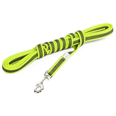 Abbildung von IDC Color &amp; Gray gumierte Leine, 14 mm x 3 m ohne Schlaufe, Neon Grau