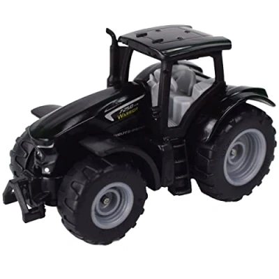 Abbildung von siku 1397, DEUTZ FAHR TTV 7250 Warrior, Metall/Kunststoff, Schwarz, Spielzeugtraktor für Kinder