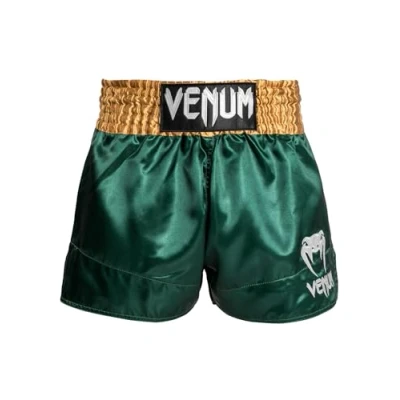 Abbildung von Venum Herren Classic Muay Thaibox Shorts, Grün/Gold/Weiß, XL Slim Kurz EU